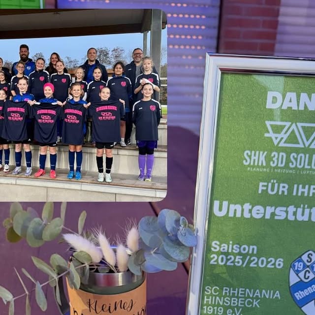 Neue Jacken und Trainingsshirts für die Rhenania-Mädels